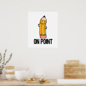 Über Point Funny Pencil Pub Poster (Küche)