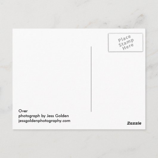 Über Postkarte (Rückseite)