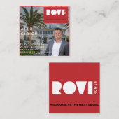 Über reales Anwesen hinaus Quadratische Visitenkarte (Vorne/Hinten)