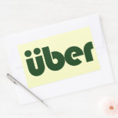 uber rechteckiger aufkleber (Umschlag)