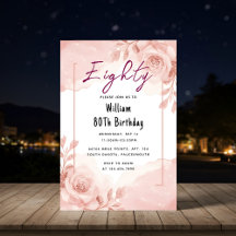 Über Retro Fun Adult Humor Happy Chic 80. Geburtst