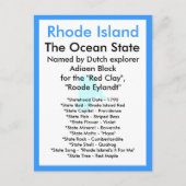 Über Rhode Island Postkarte (Vorderseite)