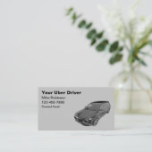 Uber Ride Hailing Luxury Business Cards Visitenkarte (Stehend Vorderseite)