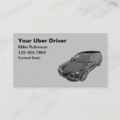 Uber Ride Hailing Luxury Business Cards Visitenkarte (Vorderseite)