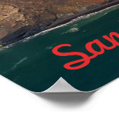 Über San Francisco Golden Gate Bridge fliegen Poster (Ecke)