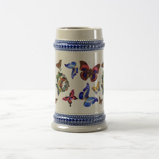 Über Schmetterlingen hinaus Bierglas (Mittel)