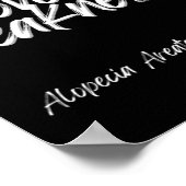 Über Schwäche - Alopezie Areata Bewusstsein Poster (Ecke)