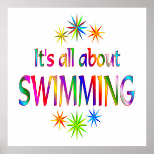 Über Schwimmen Poster