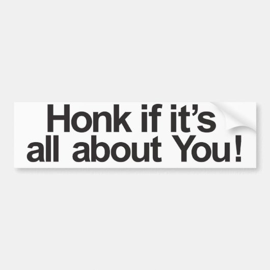 Über Sie Autoaufkleber (Vorne)