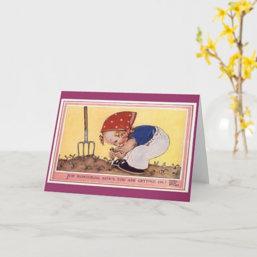 Über Sie nachdenken Karte (Gelbe Blume)