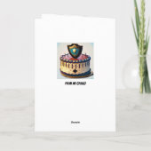 Über sonnige Polizei gezogen Geburtstag Karte (Rückseite)