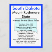 Über South Dakota Postkarte (Vorderseite)