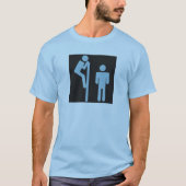 Über StallPeepervoyeur-ÖffentlichkeitRestroom T-Shirt (Vorderseite)