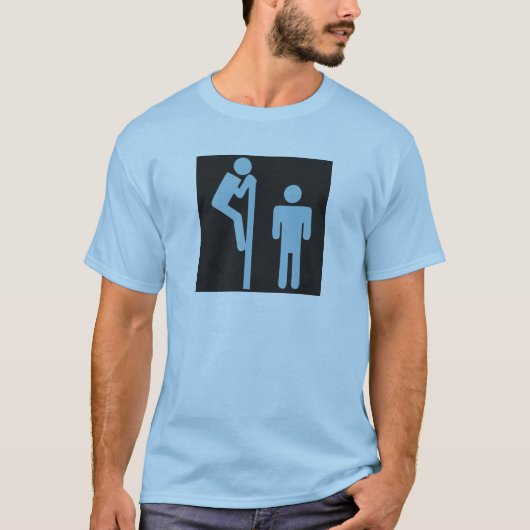Über StallPeepervoyeur-ÖffentlichkeitRestroom T-Shirt (Vorderseite)
