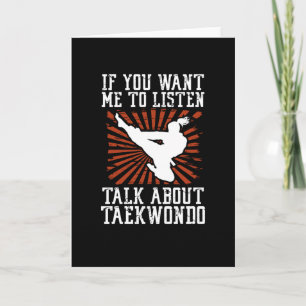 Über Taekwondo sprechen Karte
