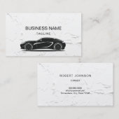 Uber Taxi Auto Detaillierter Beruflicher Wagen Visitenkarte (Vorne/Hinten)