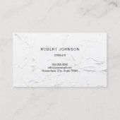 Uber Taxi Auto Detaillierter Beruflicher Wagen Visitenkarte (Rückseite)