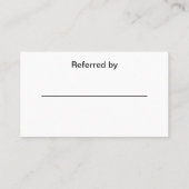 Uber Taxi Ride Sharing Courier Visitenkarte (Rückseite)