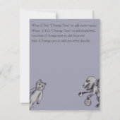 Über TeeDrachen und Bär Einladung (Rückseite)