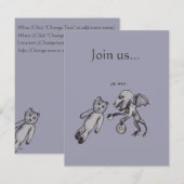 Über TeeDrachen und Bär Einladung (Vorne/Hinten)