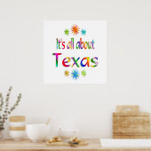 Über Texas Poster (Küche)