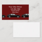 Uber-Treiber einfach, einfach zu lesen Visitenkart Visitenkarte (Vorne/Hinten)
