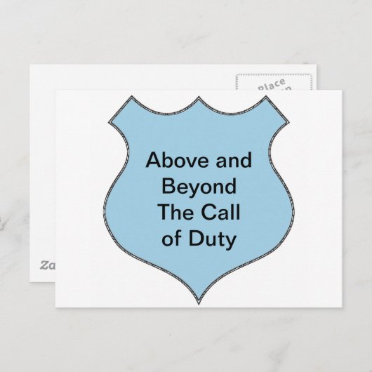 Über und über das Call of Duty Abzeichen hinaus Postkarte (Vorne/Hinten)