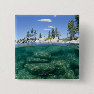Über und unter Lake Tahoe Button