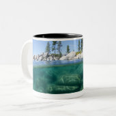 Über und unter Lake Tahoe Zweifarbige Tasse (Vorderseite Links)