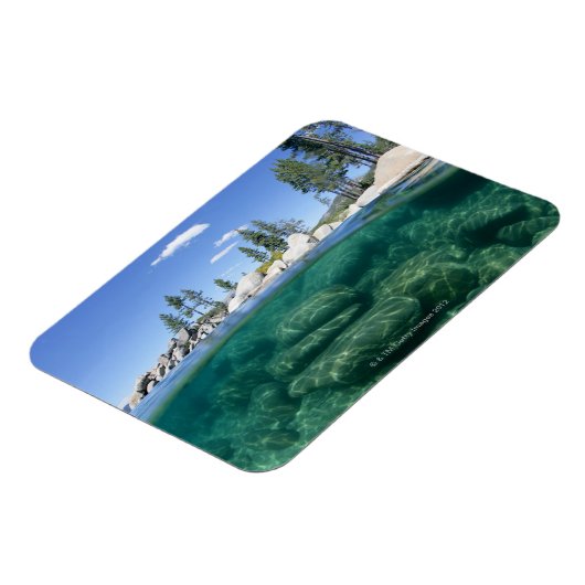 Über und unterhalb des Tahoe-Sees Magnet (Linke Seite)