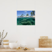 Über und unterhalb des Tahoe-Sees Poster (Küche)