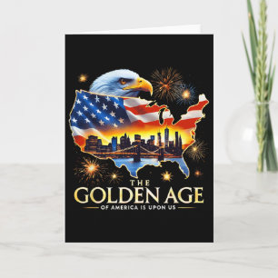 Über uns lustiger Trump Goldener Adler Das goldene Karte