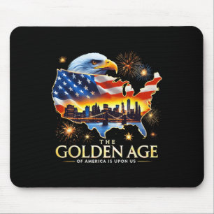 Über uns lustiger Trump Goldener Adler Das goldene Mousepad