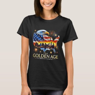 Über uns lustiger Trump Goldener Adler Das goldene T-Shirt
