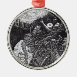 Über & unter von Brian Benson Silbernes Ornament