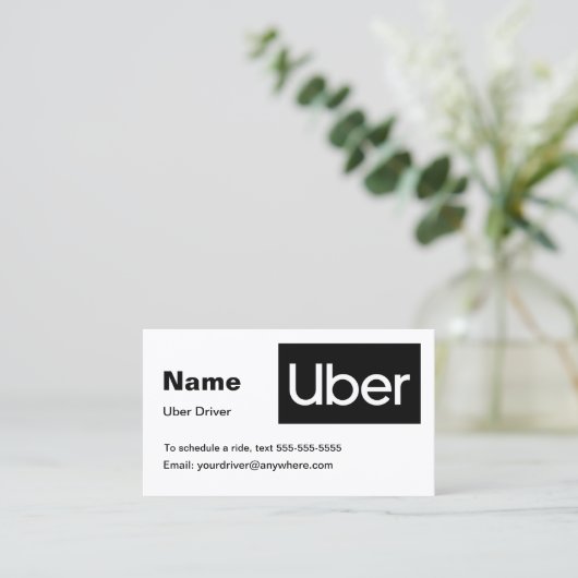 Uber Visitenkarte (Stehend Vorderseite)