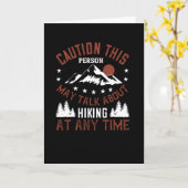 Über Wandern zu jeder Zeit sprechen Karte (Gelbe Blume)