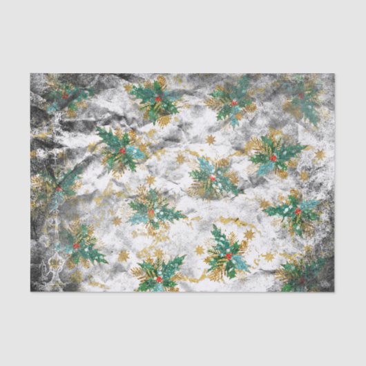 Über Weihnachten auf Pergament Seidenpapier (Vorderseite)