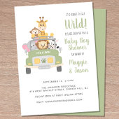 Über Wild Safari Baby Boy Couple Shower Einladung