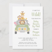 Über Wild Safari Baby Dusche per Mail Einladung (Vorderseite)