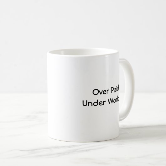 Über zahlender bearbeiteter UnterTasse Kaffeetasse (VorderseiteRechts)