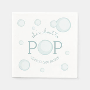 Über zu Pop sprudelt Baby-Dusche Serviette