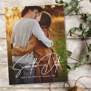 Überaid Save the Date Foto Ankündigung Postkarte