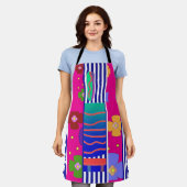 Überall Allzweck Bunt Schürze (Getragen)