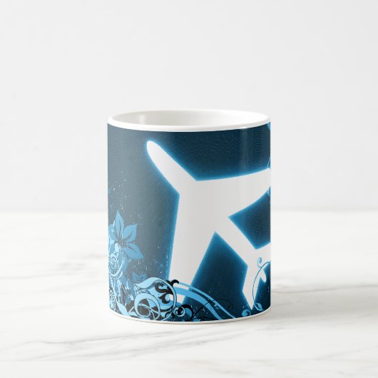 überall auf der Welt: Hi-Fi-Flugzeug Kaffeetasse (Mittel)