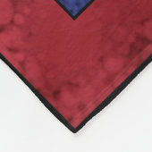 Überall auf Quilt Square Monogram Fleece Blanket (Ecke)