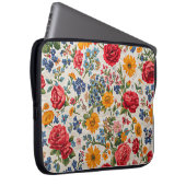 Überall Blumen, farbenfrohes Design, Laptopschutzhülle (Vorne Rechts)