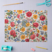 Überall Blumen, farbenfrohes Design, Seidenpapier (Basteln)