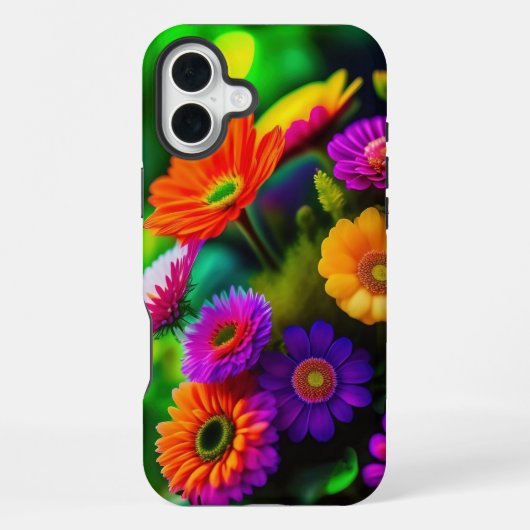Überall Blumen iPhone Hülle (Rückseite)