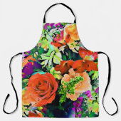 Überall Blumen-Tropenblumen-Print Schürze (Vorderseite)